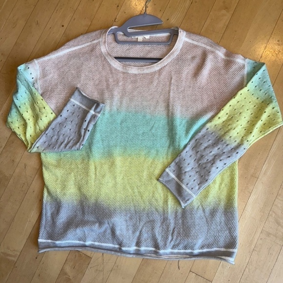 Lisa Todd Double Dip/Tie Dye pullover sweater, Med. CB2087 - Picture 3 of 5